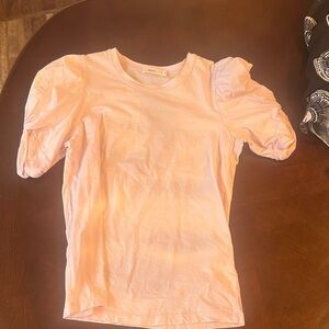 A.L.C. Kids Light Pink Puff Sleeve Tee
